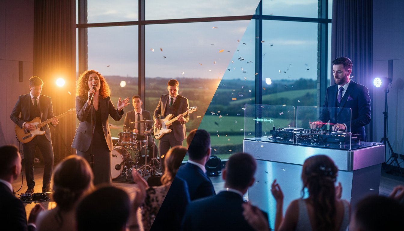 Read more about the article Band vs DJ for Wedding in Ireland: The Ultimate 2026 Comparison Guide