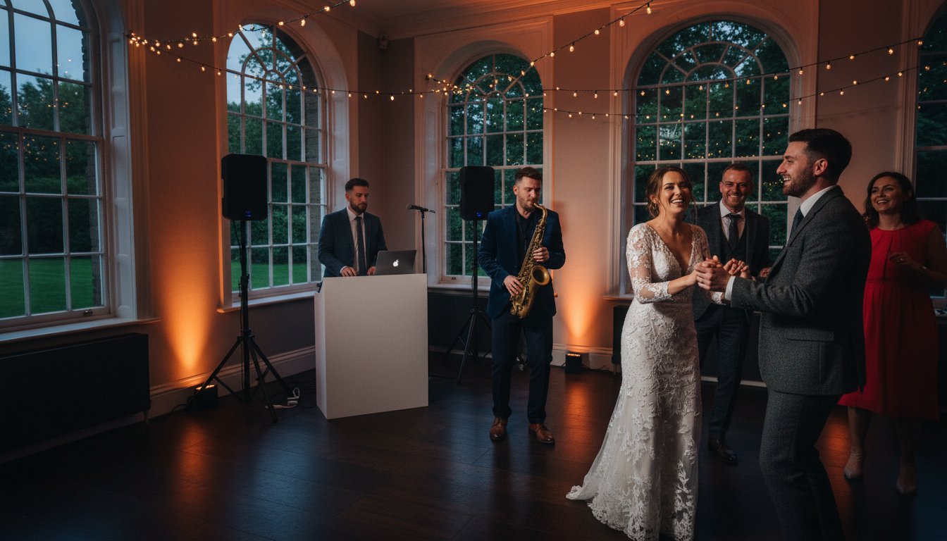 Read more about the article Wedding Band or DJ for a Small Wedding? The 2026 Guide to Intimate Entertainment
