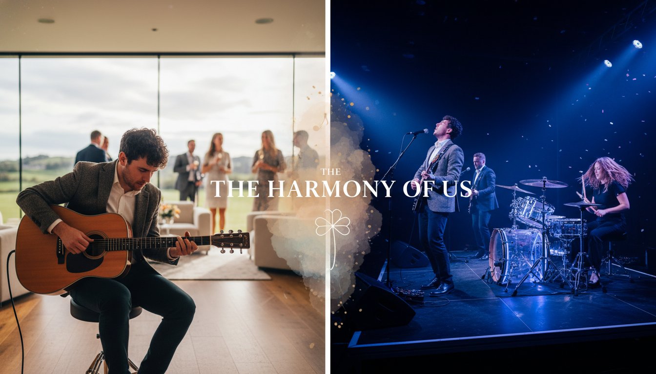 Read more about the article Acoustic vs. Electric Wedding Band: Choosing the Perfect Sound for Your 2026 Celebration