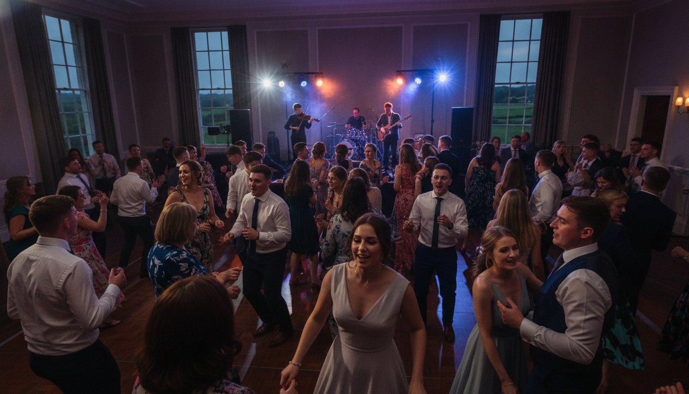 Read more about the article Ireland Wedding Band Mashups: Non-Stop Dancefloor 2026